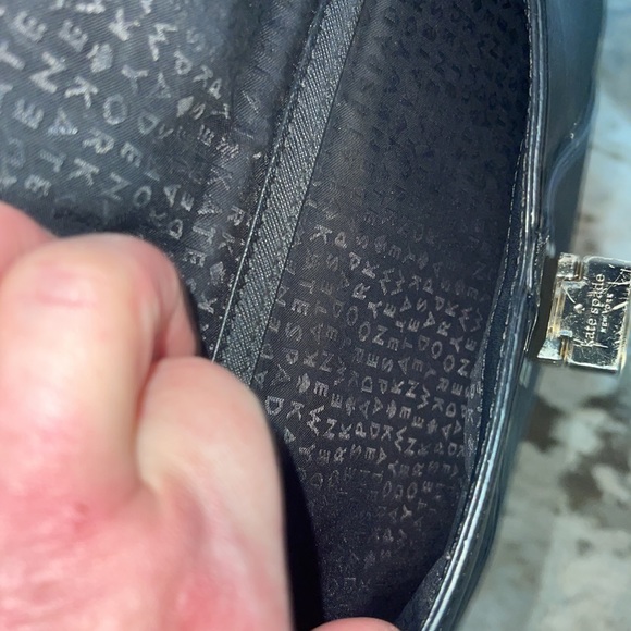 Kate Spade New York Black Leather Suede Trim Purse NWOT - Picture 8 of 10